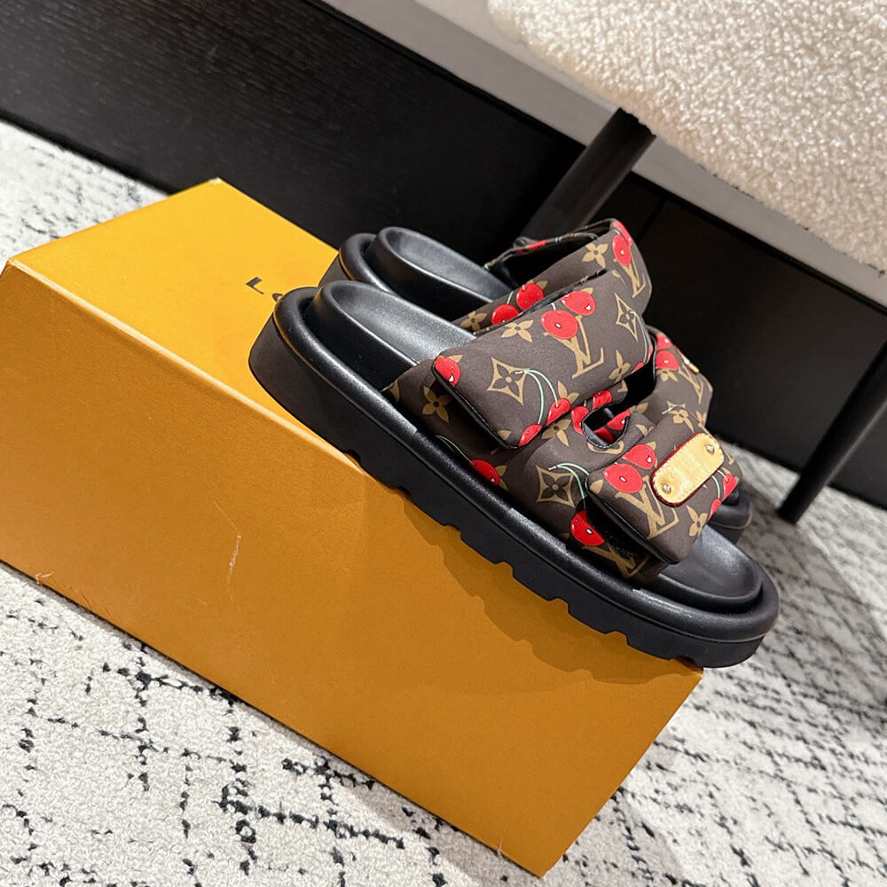 LV x TM Pool Pillow Flat Comfort Mule